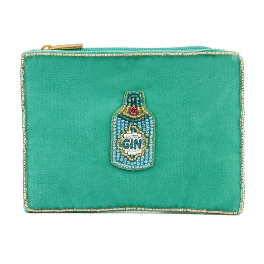 My Doris Gin Bottle Green Small Pouch - Precious Sparkle