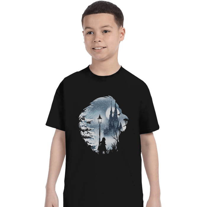 Shirts T-Shirts, Youth / XL / Black Mystical Winter