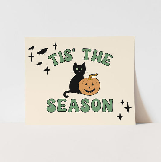 {Natural & Green} Halloween Tis' The Season Art Print