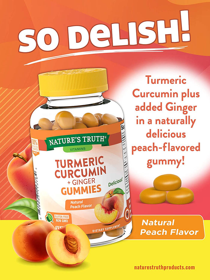 Natures Truth Turneric Curcumin + Ginger Gummies 70's