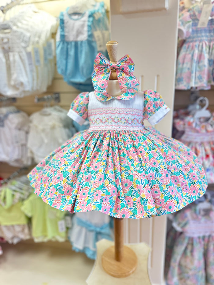 Naxos FLORRIE luxury  Hand Smocked Dress