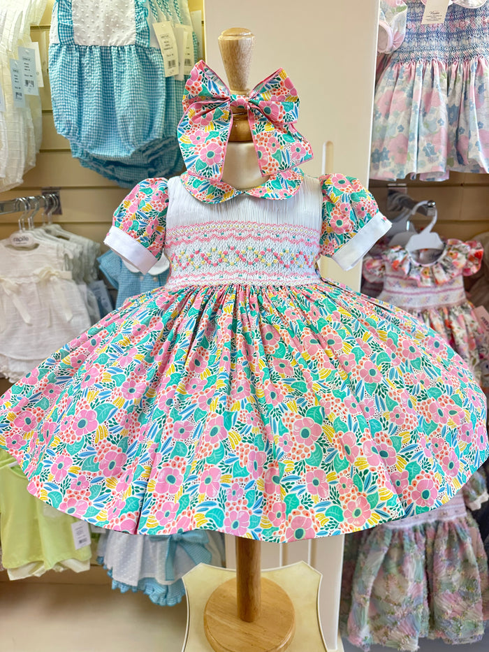 Naxos FLORRIE luxury  Hand Smocked Dress