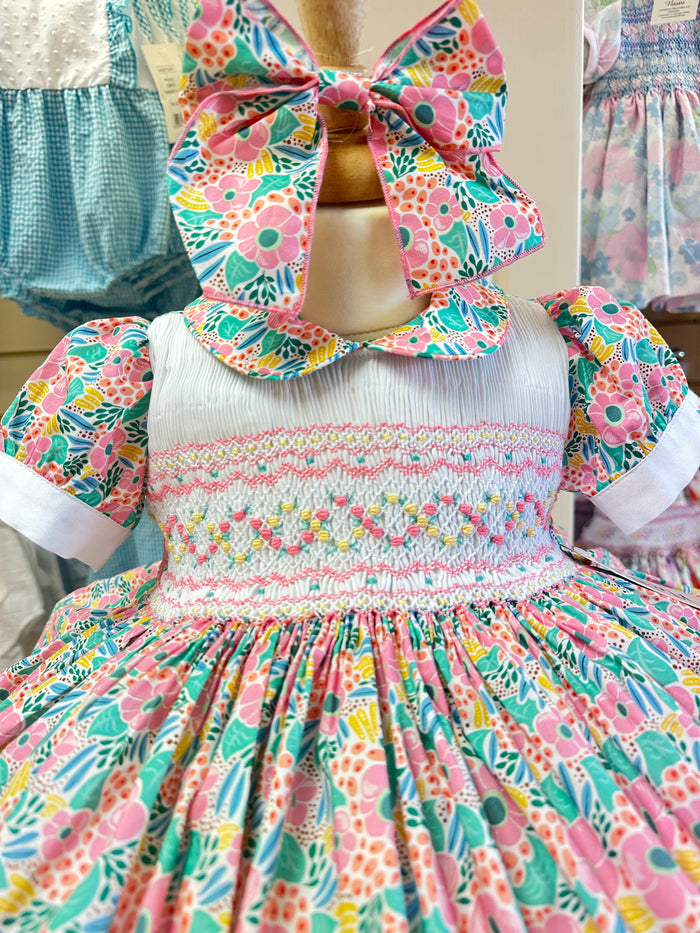 Naxos FLORRIE luxury  Hand Smocked Dress