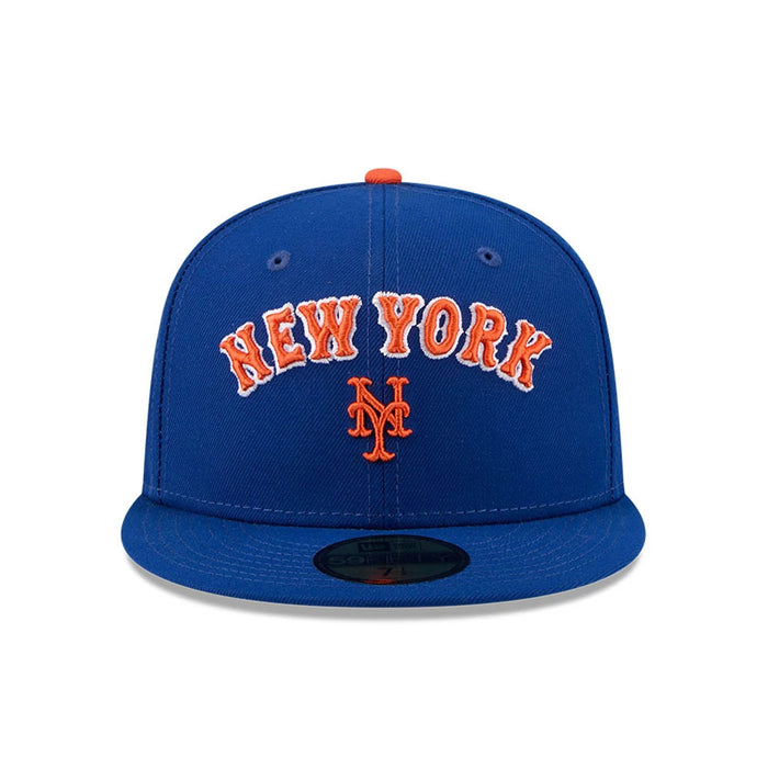 Pictured is this MLB X Seinfeld New York Mets 59FIFTY Fitted cap in blue. 3