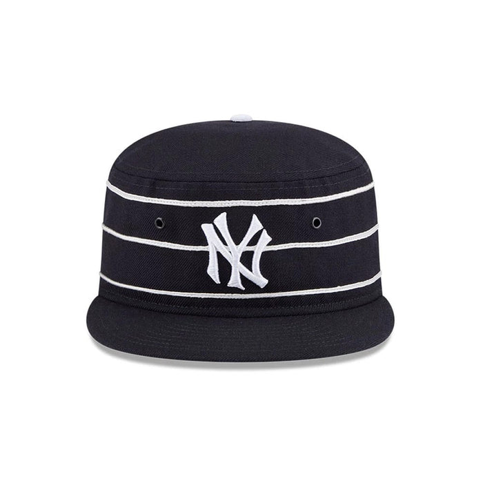 Pictured is this MLB Cooperstown New York Yankees Pillbox Adjustable cap in navy. 3