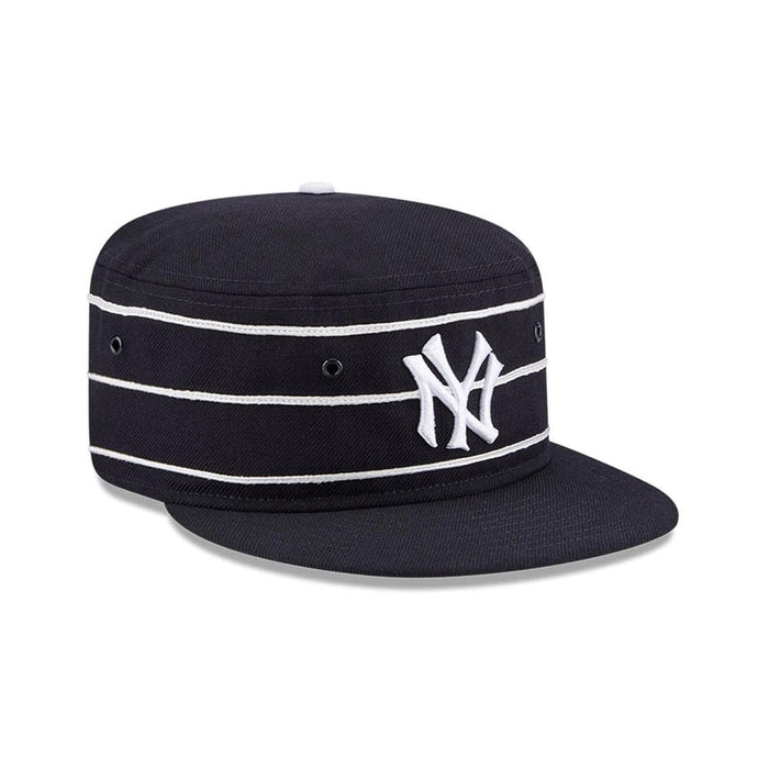 Pictured is this MLB Cooperstown New York Yankees Pillbox Adjustable cap in navy. 4
