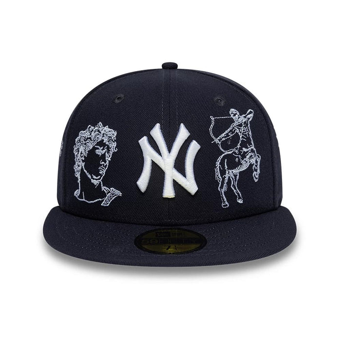 Pictured is this MLB Mythical New York Yankees 59FIFTY Fitted cap in navy. 3
