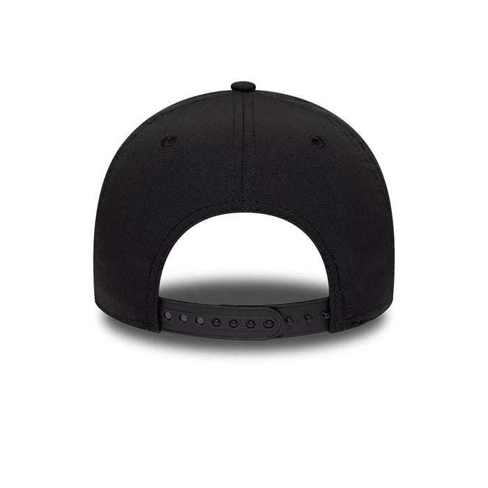 Pictured is this MLB Recycled New York Yankees 9FORTY E-Frame  cap in Black On Black. 6