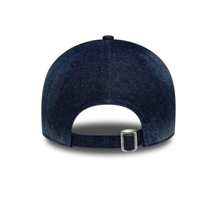 Pictured is this Womens MLB Denim New York Yankees 9TWENTY A-Frame cap in navy. 5