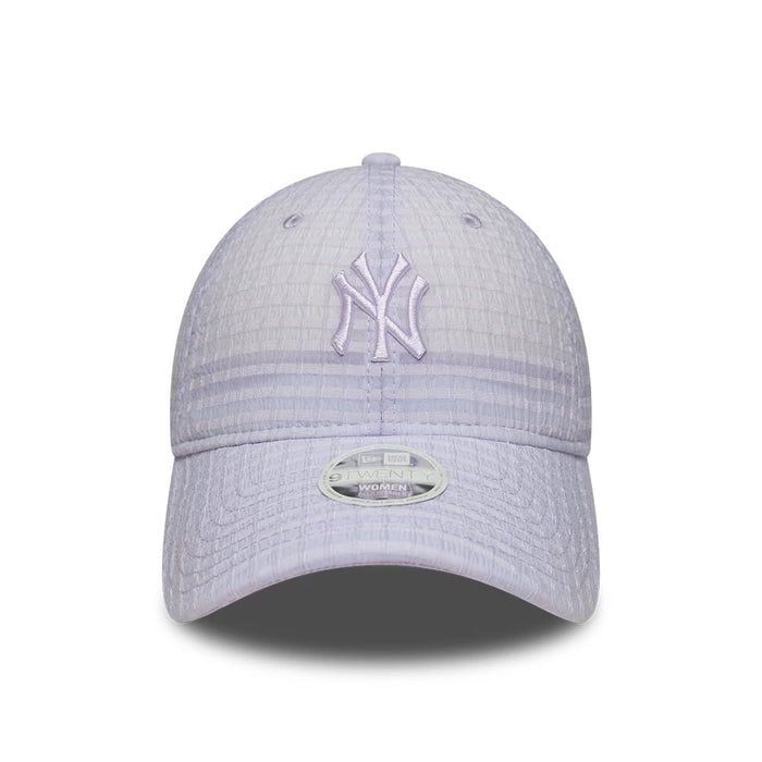 Pictured is this Womens MLB Seersucker New York Yankees 9TWENTY cap in pastel purple. 2