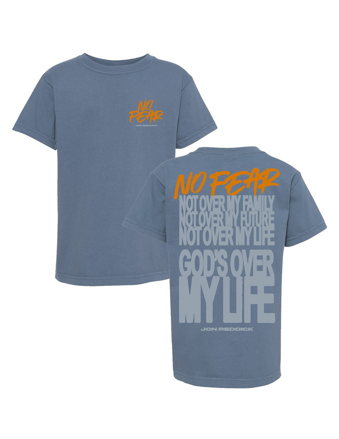 Jon Reddick No Fear Youth Tee Blue Jean