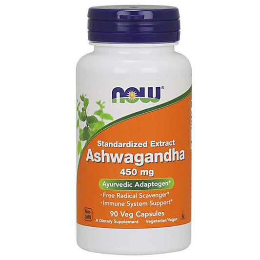 Now Foods Ashwaghanda Extract 450mg Veg Capsules 90's