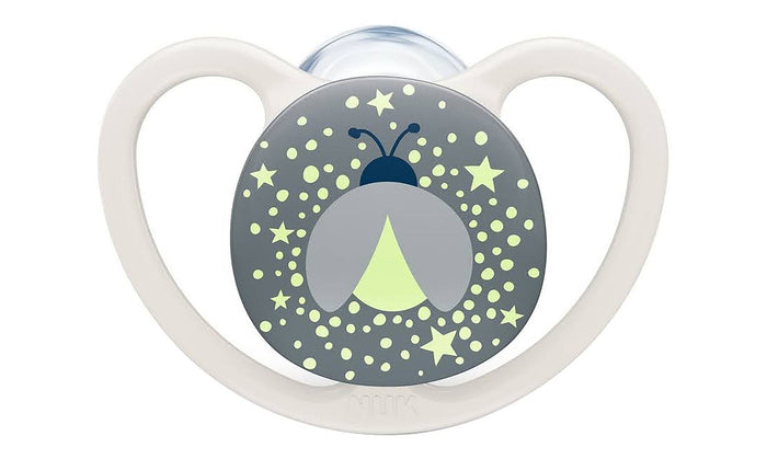 Nuk Space Night Silicone Soother, 6-18Months - Makkah Pharmacy