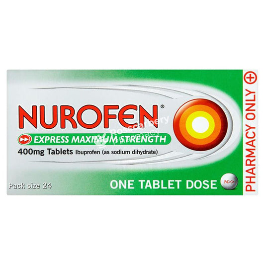 Nurofen Express Maximum Strength 400Mg Tablets Pain Relief & Headaches
