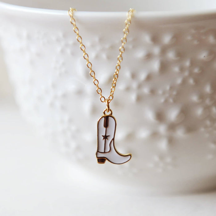 OH SO LOVELY Kataleya Cowboy Boot Necklace