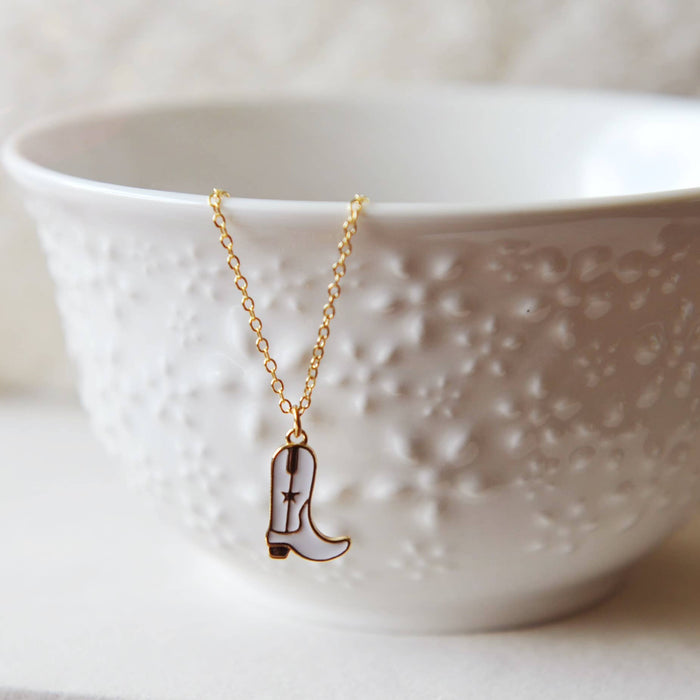 OH SO LOVELY Kataleya Cowboy Boot Necklace