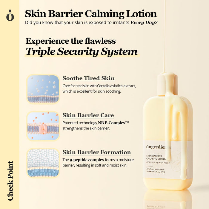 Ongredients Skin Barrier Calming Lotion 150ml