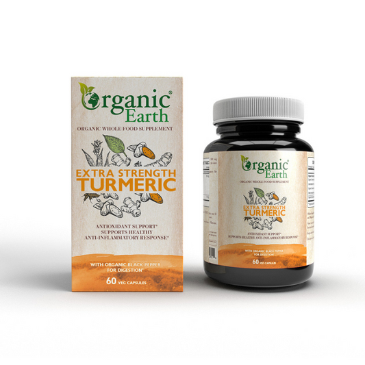 Organic Earth Extra Strength Turmeric 60 Capsules Organic Earth