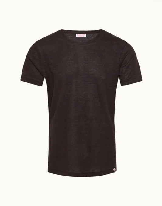 Orlebar Brown ESPRESSO OB-T LINEN SHIRT