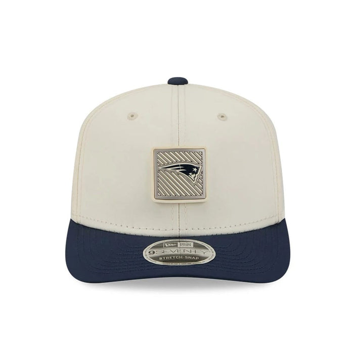 Pictured is this NFL Training 2026 New England Patriots 9SEVENTY Stretch Snap cap in white. 2