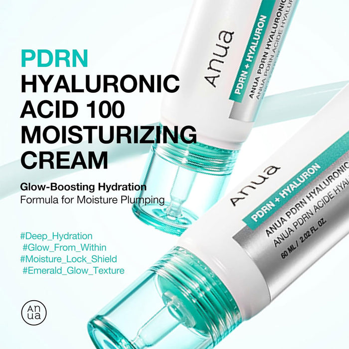 Anua PDRN Hyaluronic Acid 100 Moisturizing Cream Nudie Glow Australia
