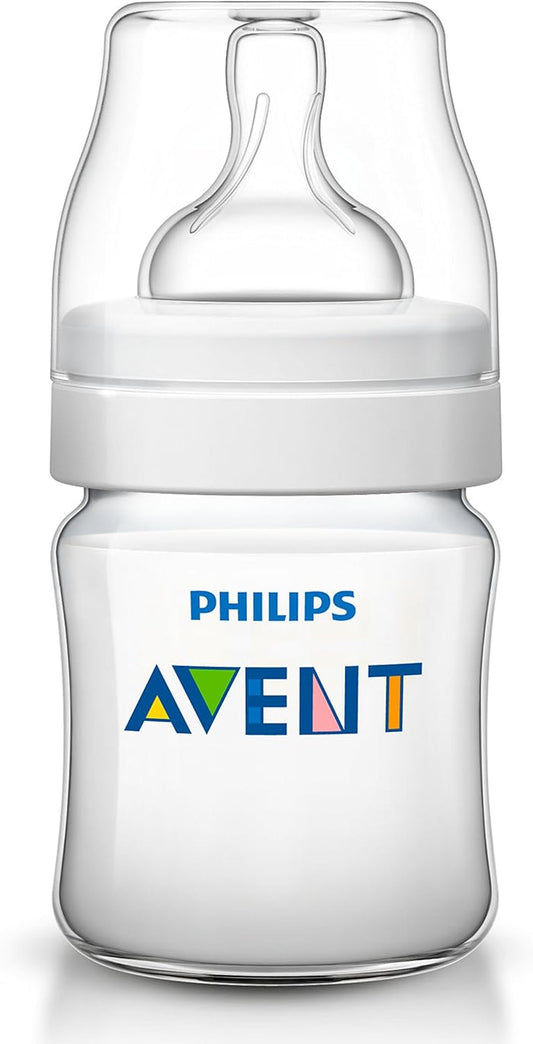 Philips Avent Classic Plus Newborn Flow Baby Bottle, 125Ml, Scf560/62