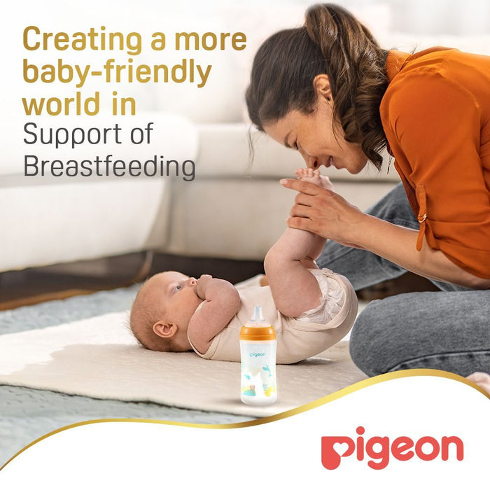Pigeon SofTouch Green 240ml Anti-Colic Nursing Bottle (3+ Months), 1 Piece - Makkah Pharmacy