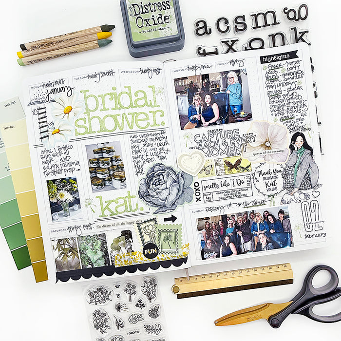 Poe Alpha Large Lower Case & Numbers Stamps Bundle