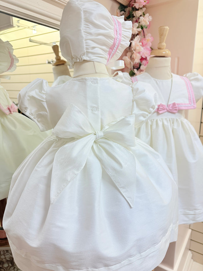 Pretty Originals Royal sailor  style Ivory /Pink Dress