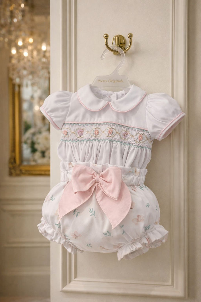 Pretty Originals Smocked Butterfly Jam pants  Set