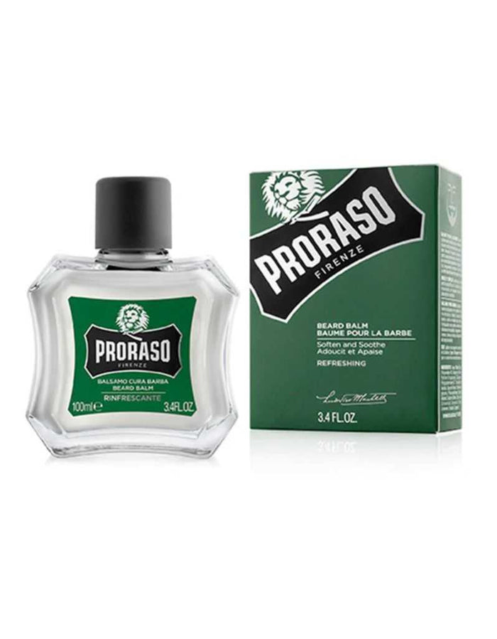 Proraso Refreshing Beard Balm bottle with green label and black cap