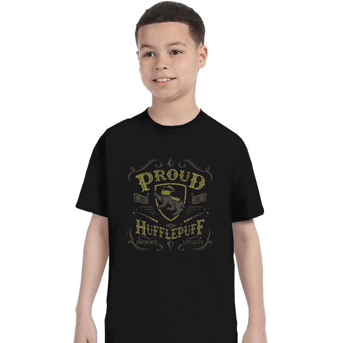 Shirts T-Shirts, Youth / XL / Black Proud to be a Hufflepuff