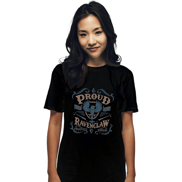 Shirts T-Shirts, Unisex / Small / Black Proud to be a Ravenclaw