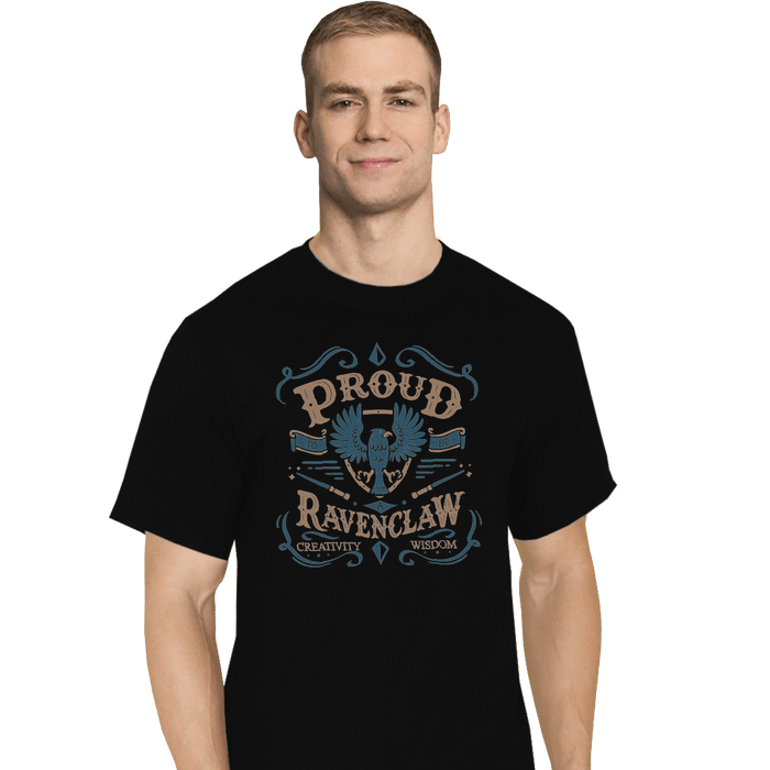 Shirts T-Shirts, Tall / Large / Black Proud to be a Ravenclaw