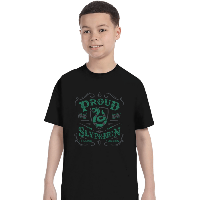 Shirts T-Shirts, Youth / XL / Black Proud to be a Slytherin