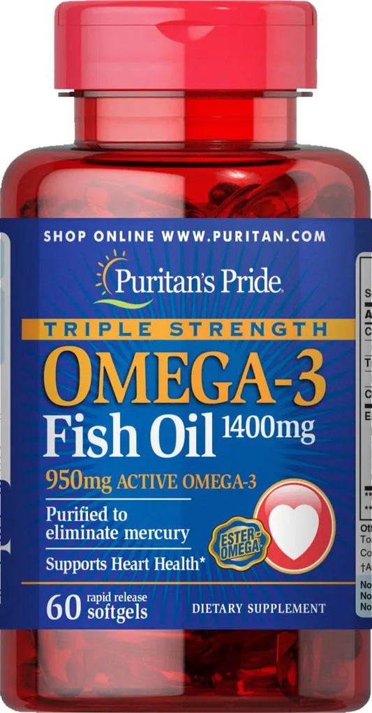 Puritan's Pride Omega3 1400Mg Caps 60S Puritan's Pride