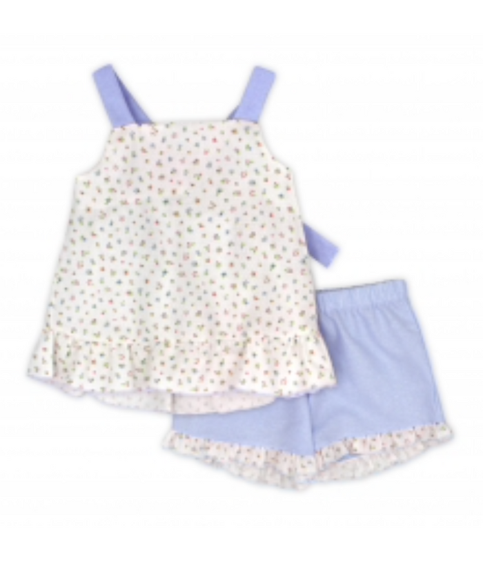 Rapife Blue/White Shorts Set