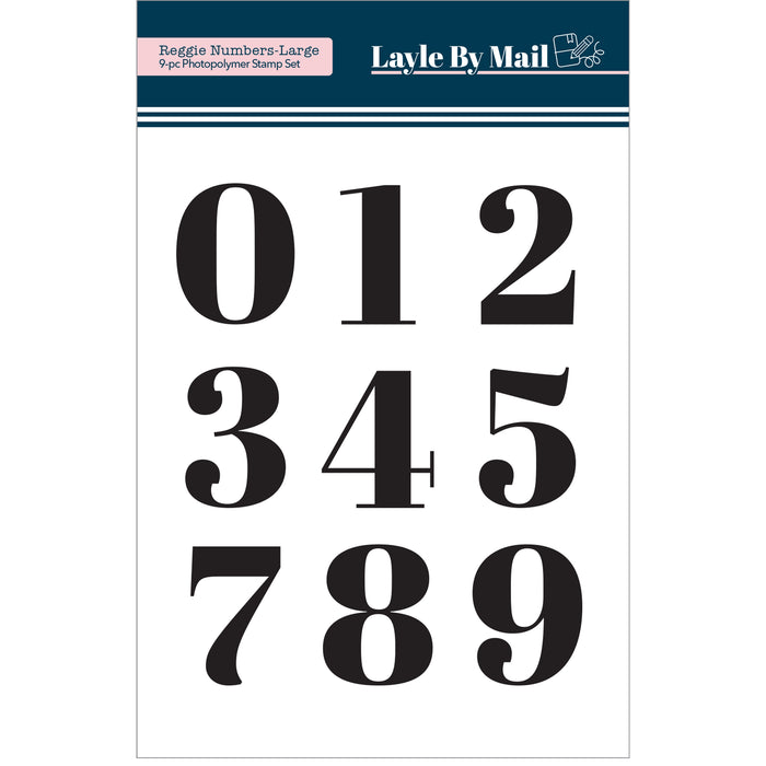 Reggie Numbers - Large 3x4 Stamp Set