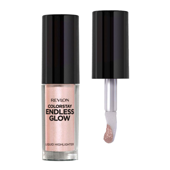 Revlon ColorStay Endless Glow 004 Opal creamy liquid highlighter with pearly reflectors and longwear radiance Blush Fiji