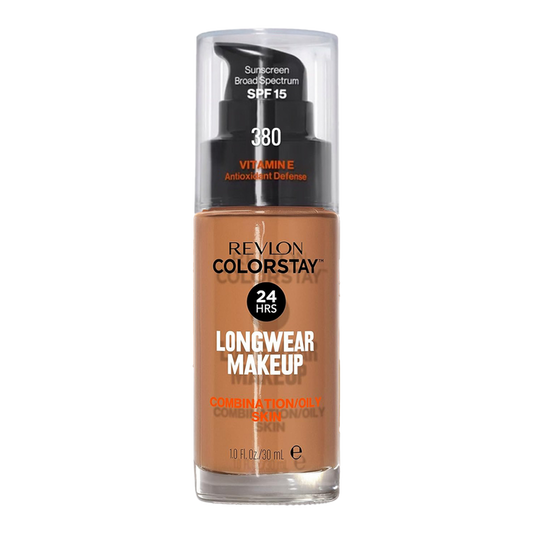 Revlon ColorStay Longwear Makeup Combination/Oily SPF15 30ml in shade 380 RICH GINGER - matte, breathable foundation for up to 24H wear