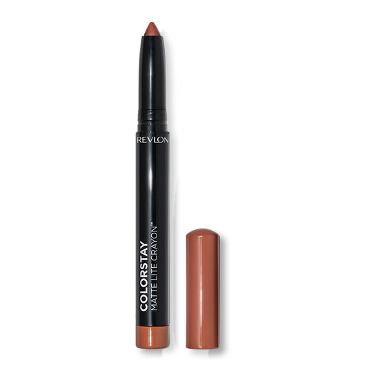 Revlon ColorStay Matte Lite Crayon 002 CLEAR THE AIR – Lightweight matte lip crayon with bold colour and built-in sharpener
