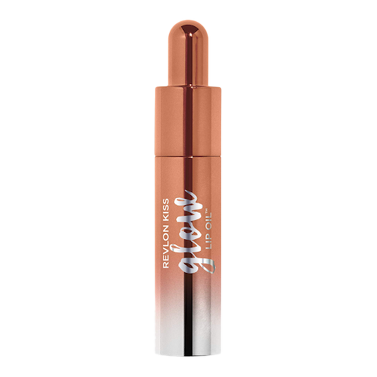 Revlon Kiss Glow Lip Oil 009 BOUNCY BEIGE - sheer colour, glossy shine + hydration in a smooth, non-sticky lip oil formula