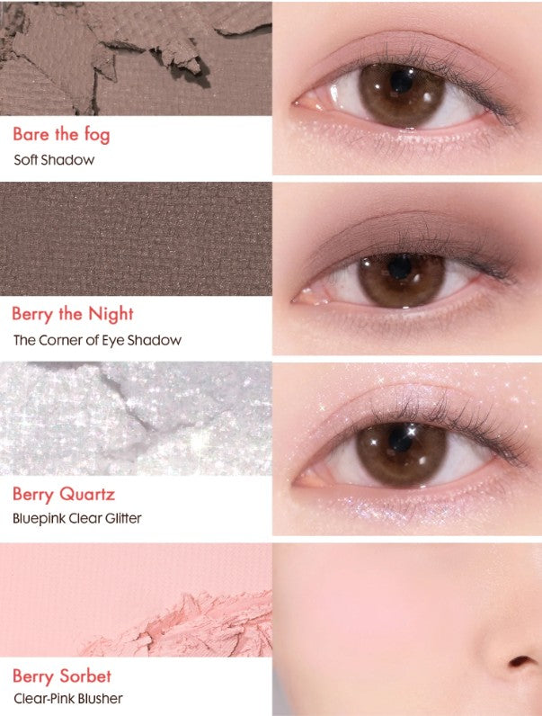 Rom & nd Bare Layer Palette 02 Strawberry Mood