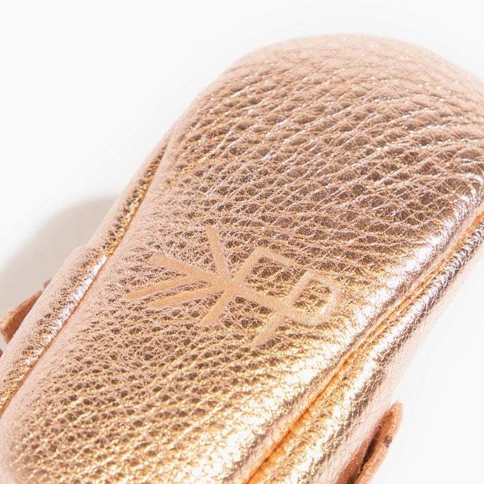 Rose Gold Moccasin Baby Shoe - Babies in Bloom