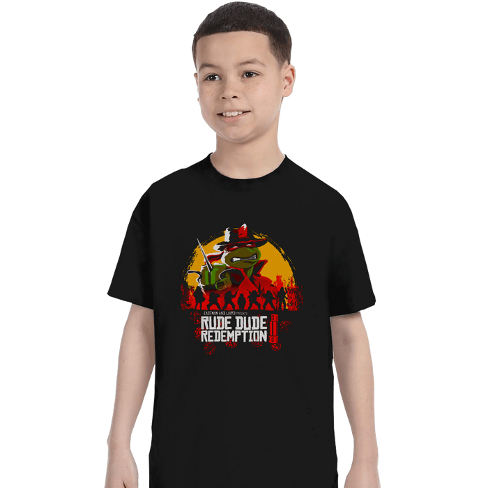 Shirts T-Shirts, Youth / XL / Black Rude Dude