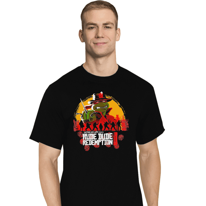 Shirts T-Shirts, Tall / Large / Black Rude Dude