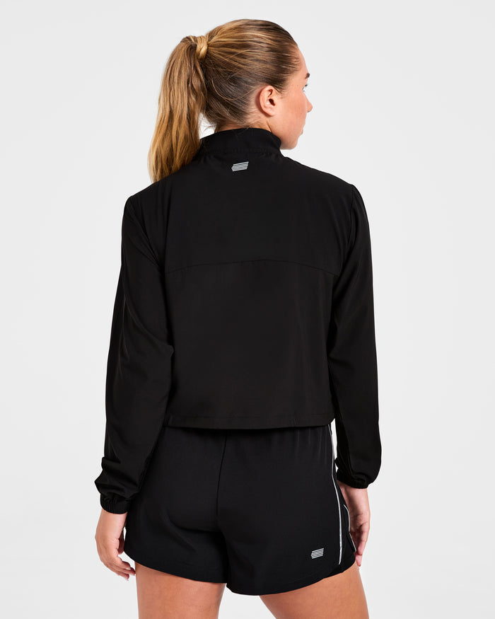 Run 1/2 Zip Jacket - Black