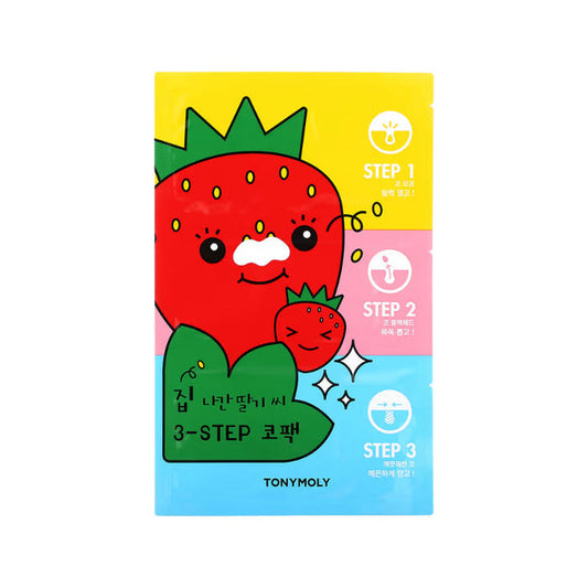 Runaway Strawberry 3-step Nose pack - Korean-Skincare