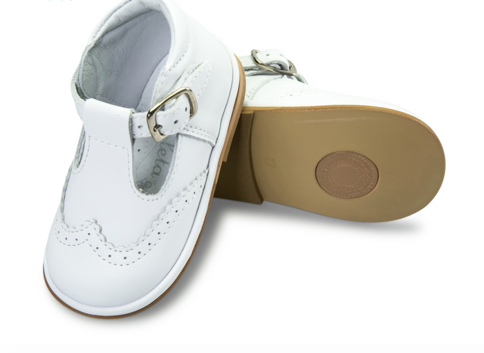 Ryan Leather T Bar White