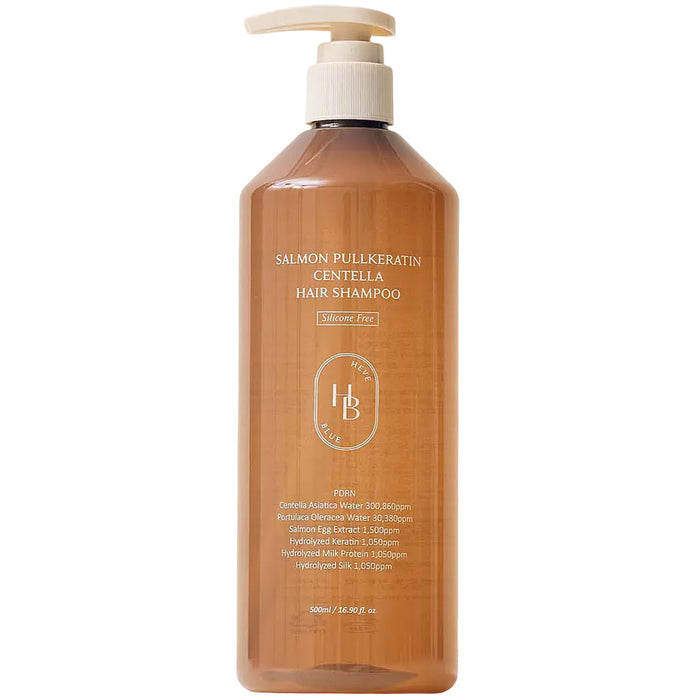 Heveblue Salmon Pullkeratin Centella Hair Shampoo Nudie Glow Australia